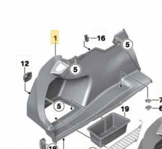 51477289011 MOLDURA BMW SERIE 3 LIM. (F30)
