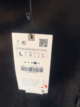 Falda Zara antelina flecos marrón