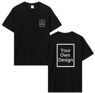 Camiseta personalizada negra talla única