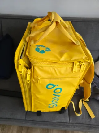 Bolsa de reparto Glovo amarilla
