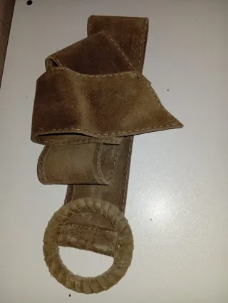 Correa de ante con hebilla redonda