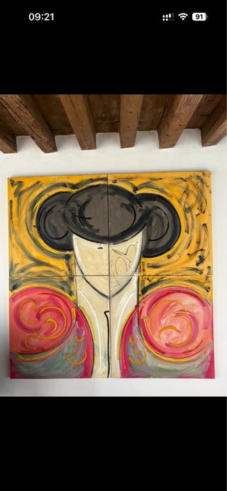 Cuadro Torero Balcris Sevilla Óleo Lienzo