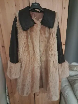 Chaqueta Piel y Pelo Natural Lujo Talla L