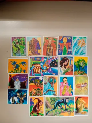 60 Cromos Colección Monstruos Vintage