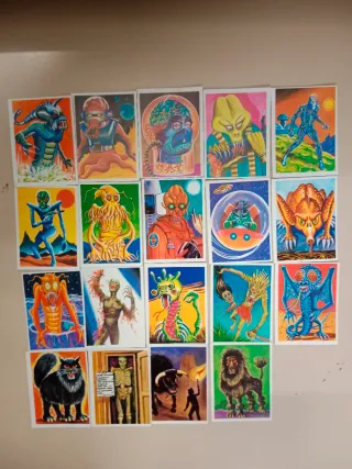 60 Cromos Colección Monstruos Vintage