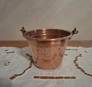 Secchiello in Rame Martellato