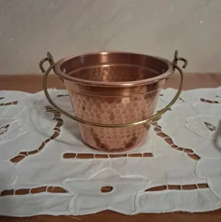Secchiello in Rame Martellato