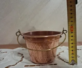 Secchiello in Rame Martellato