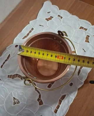 Secchiello in Rame Martellato