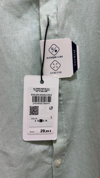 Camisa EASY WEAR verde manga corta Talla L