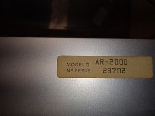 TOCADISCOS A.R. SYSTEM AR-2000 para piezas