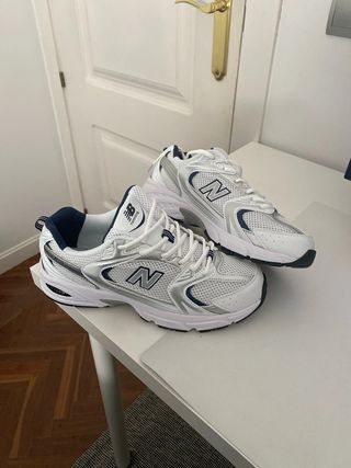 New Bálance 530 blanco azul size 39.5