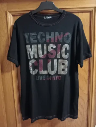 Camiseta HELP Hombre Negra