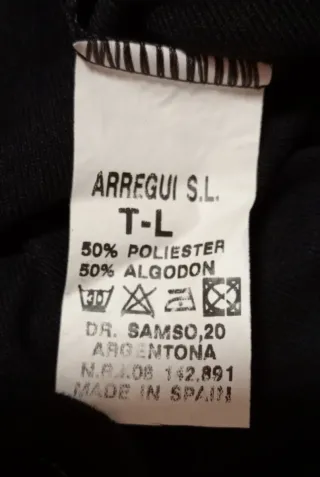 Camiseta HELP Hombre Negra