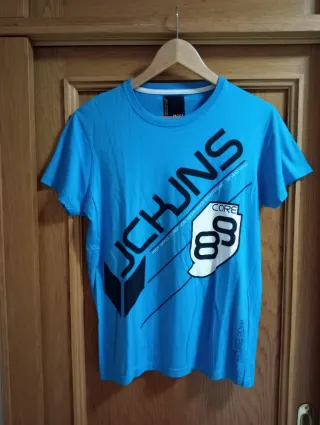 Camiseta hombre turquesa