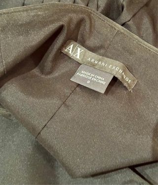 Minifalda Armani Exchange negra fruncida