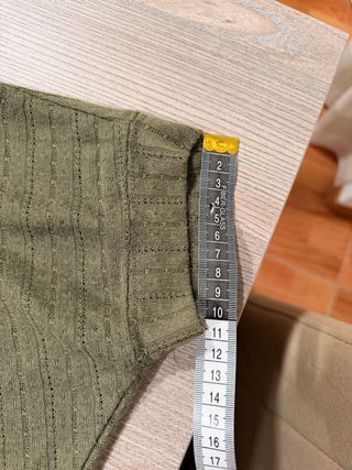 Cárdigan Aeropostale verde militar talla S