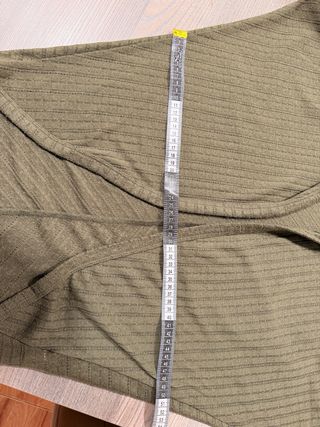 Cárdigan Aeropostale verde militar talla S