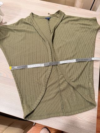 Cárdigan Aeropostale verde militar talla S