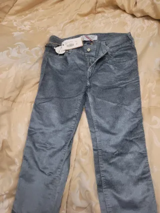 MET Pantaloni in velluto a coste beige taglia 30