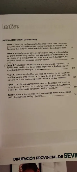 Temario Personal Actividades Domésticas MAD