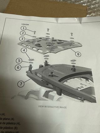 Soporte Baúl Harley Pan America