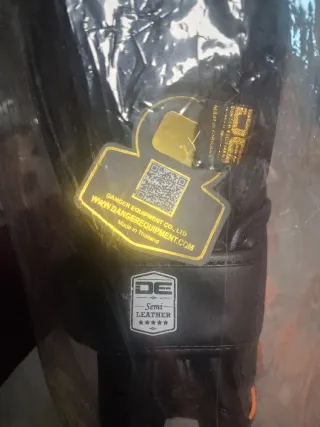 Espinilleras Danger Evolution Naranja Talla L,