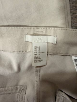 Pantalones beige mujer