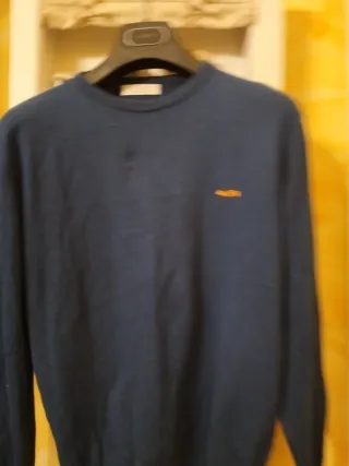 Maglia Cesare Paciotti blu in cotone