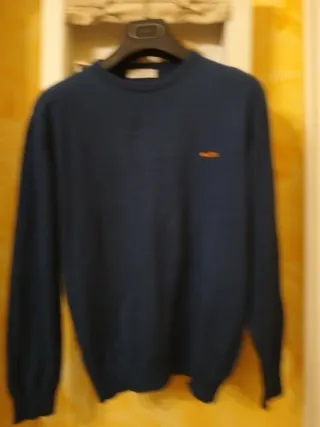 Maglia Cesare Paciotti blu in cotone