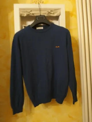 Maglia Cesare Paciotti blu in cotone