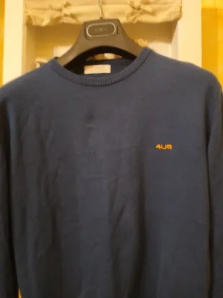 Maglia Cesare Paciotti blu in cotone