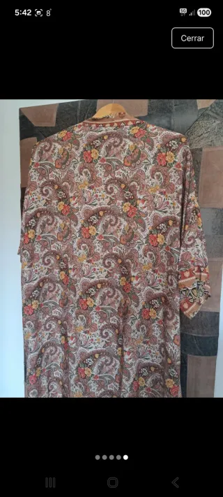 Kimono estampado multicolor talla única