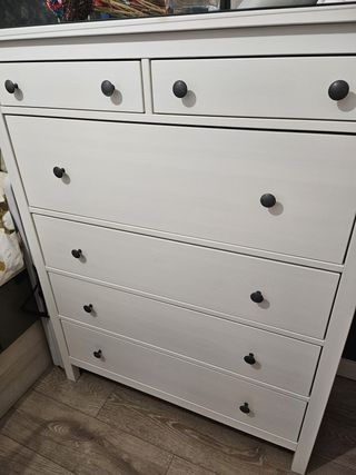 Cómoda Hemnes 6 cajones blanca