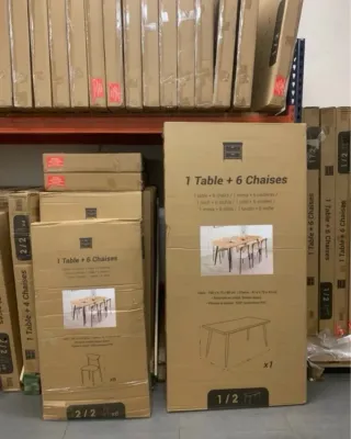 Mesa de comedor y 6 sillas