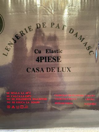 Juego de sábanas 4piezas negro,algodón damasco