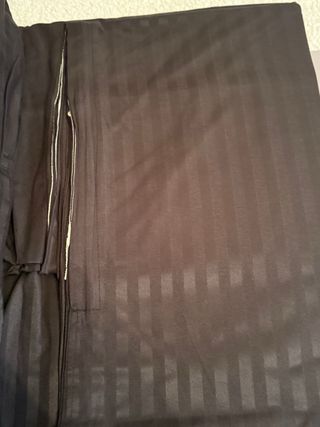 Juego de sábanas 4piezas negro,algodón damasco