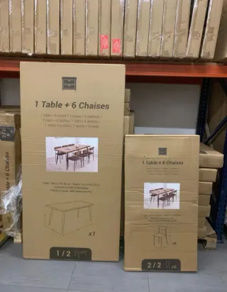 Mesa de comedor y 6 sillas