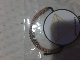 Pulsera Oro Laminado Negro y Dorado