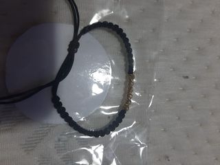 Pulsera Oro Laminado Negro y Dorado