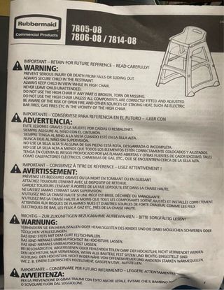 Trona Rubbermaid Gris