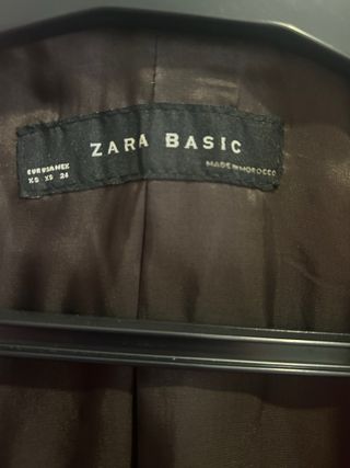 Blazer Zara abrigo Talla M Rosa