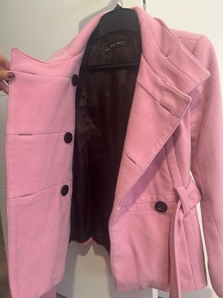 Blazer Zara abrigo Talla M Rosa