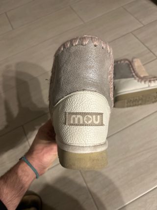 MOU Scarponcini Beige/Rosa/Bianco