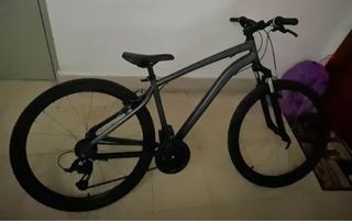 Bicicleta de montaña gris