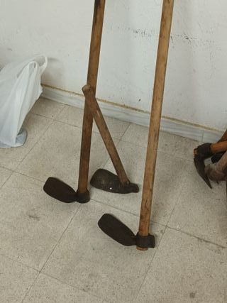lote de 3 azadas pequeñas para antigüedad o usar