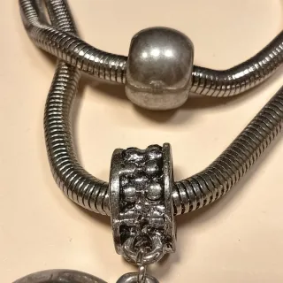 Collana vintage cuore argento