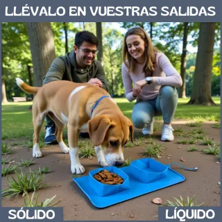 Lote 280 Cuencos Comedero Plegable para perros