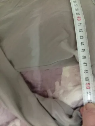 Blusa gris con detalle floral XL