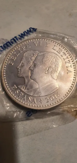 Moneda Plata 30 Euro Cervantes FNMT